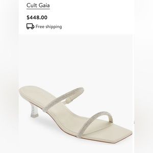 Cult Gaia Crystal Kitten Heels